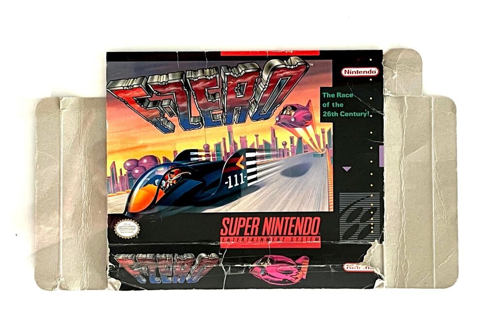 Vintage F-Zero * Snes Box Only * Super Nintendo Original box